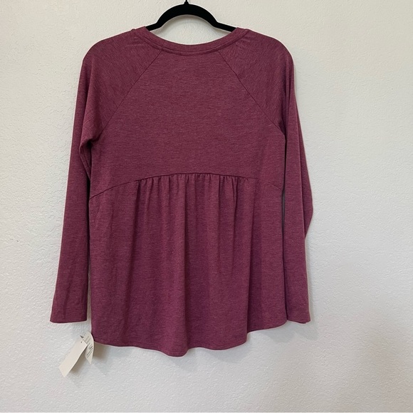 2/$30 Self Esteem Long Sleeve Flowy "LOVE" blouse top SZ L NWT - Picture 4 of 12